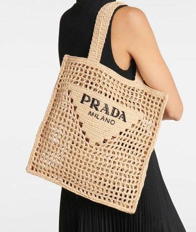 Prada raffia tote bag dupe